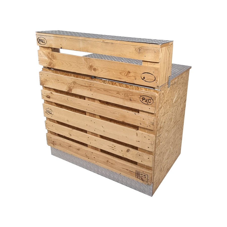 Palleleon Bar / Buffet mit Aufsatz